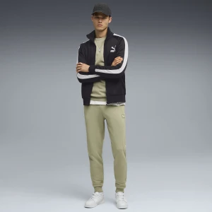 PUMA Męski dres Essentials Elevated, Odzież, Zielony,