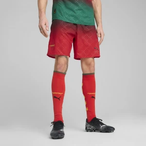 PUMA Męskie autentyczne szorty AC MILAN × OFF-Biały™, Odzież, Czerwony,