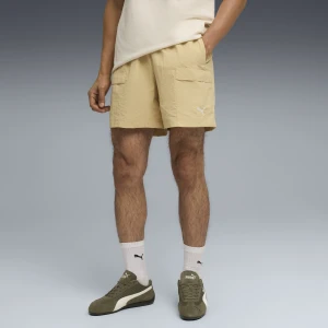 PUMA Męskie bojówki o luźnym kroju WARDROBE ESS 6", Odzież, Czarny,