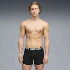 PUMA Męskie bokserki (4 pary), Odzież, Czarny,