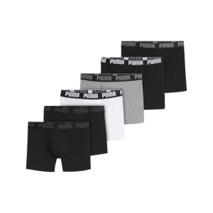 PUMA Męskie bokserki (6 par), Odzież, Biały,