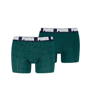 PUMA Męskie bokserki (dwupak), Odzież, Zielony,