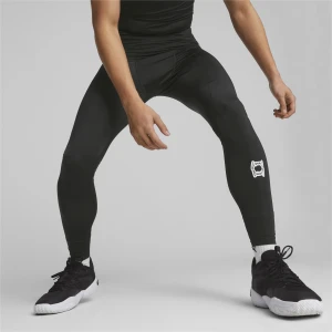 PUMA Męskie legginsy do koszykówki Hoops Team Baselayer, Akcesoria, Czarny,