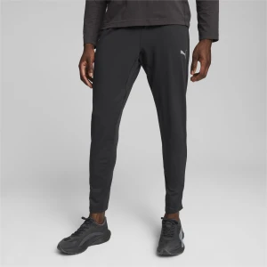 PUMA Męskie spodnie do biegania RUN CLOUDSPUN, Odzież, Czarny,