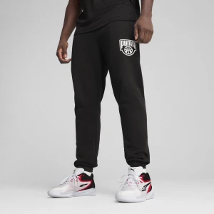 PUMA Męskie spodnie dresowe do koszykówki Posterize, Akcesoria, Czarny,