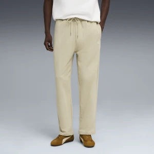 PUMA Męskie spodnie dresowe o luźnym kroju WARDROBE ESS, Odzież, Beżowy,