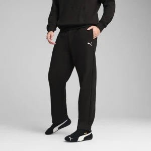 PUMA Męskie spodnie dresowe o luźnym kroju WARDROBE ESS, Odzież, Czarny,