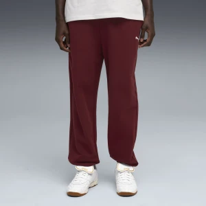 PUMA Męskie spodnie dresowe o luźnym kroju Wardrobe Essentials, Odzież, Czerwony,