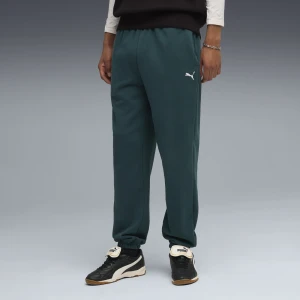 PUMA Męskie spodnie dresowe o luźnym kroju Wardrobe Essentials, Odzież, Zielony,