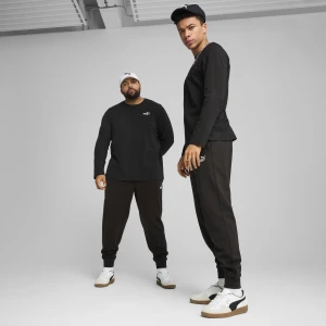 PUMA Męskie spodnie Essentials z logo No. 1, Odzież, Czarny,