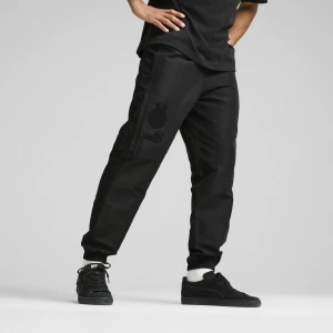 PUMA Męskie spodnie ftblMONOCHROME Borussia Dortmund, Odzież, Czarny,