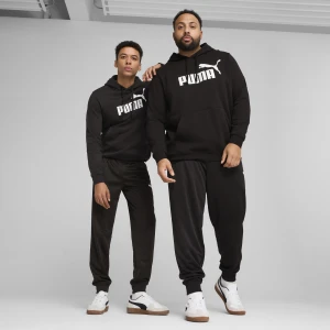 PUMA Męskie spodnie poliestrowe Essentials z logo No. 1, Odzież, Czarny,