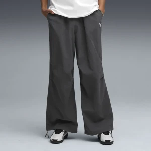 PUMA Męskie spodnie spadochroniarskie Wardrobe Essentials o kroju oversize, Akcesoria, Szary,