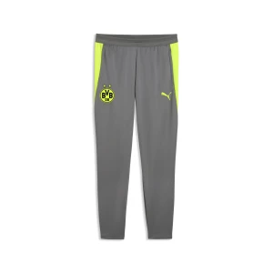 PUMA Męskie spodnie treningowe Borussia Dortmund o dopasowanym kroju, Akcesoria, Szary