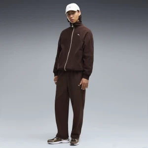 PUMA Męskie spodnie zimowe Essentials Elevated o luźnym kroju, Odzież, Brązowy