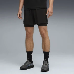 Zdjęcie produktu PUMA Męskie szorty do biegania Dreamrun 2 w 1 dryCELL 5", Odzież, Czarny
