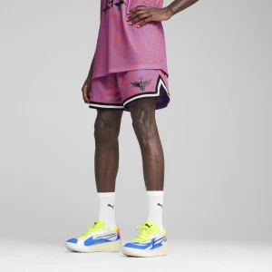 PUMA Męskie szorty do koszykówki Melo × Neymar Jr, Odzież, Fioletowy,