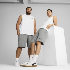 PUMA Męskie szorty Essentials 10" z logo No. 1 z dżerseju, Odzież, Szary,