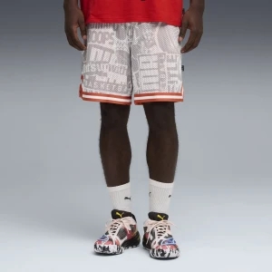 PUMA Męskie szorty koszykarskie Out Of Practice o luźnym kroju, Akcesoria, Szary,