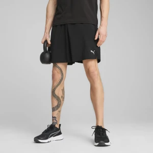 PUMA Męskie tkane szorty TAD ESSENTIALS 7", Odzież, Czarny,