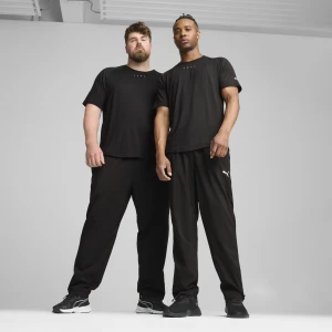 PUMA Męskie zwężane spodnie z tkaniny, Odzież, Czarny,