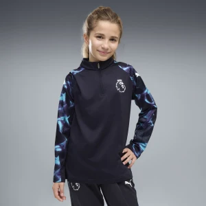 PUMA Młodzieżowa bluza Premier League Reactivity z zamkiem 1/4, Odzież, Niebieski,