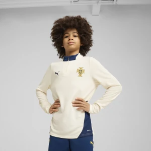 PUMA Młodzieżowa bluza treningowa z zamkiem 1/4 Portugalia, Odzież, Beżowy,