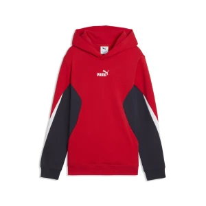 PUMA Młodzieżowa bluza z kapturem Essentials Block, Akcesoria, Czerwony,