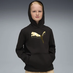 PUMA Młodzieżowa bluza z kapturem Essentials Metalic, Akcesoria, Czarny,