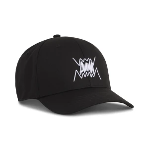 PUMA Młodzieżowa czapka koszykarska z lekko zaokrąglonym daszkiem, Akcesoria, Czarny,