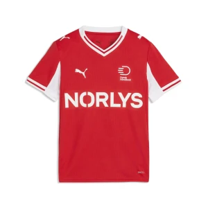 PUMA Młodzieżowa koszulka domowa duńskiej reprezentacji w piłce ręcznej, Akcesoria, Czerwony,