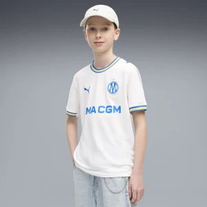 PUMA Młodzieżowa koszulka domowa Olympique de Marseille, Odzież, Biały,
