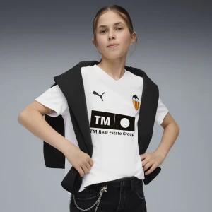 PUMA Młodzieżowa koszulka domowa Valencia CF 25/26, Odzież, Biały,