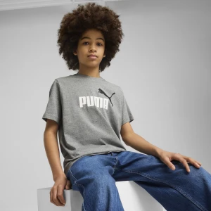 PUMA Młodzieżowa koszulka Essentials Colour z logo No.1, Odzież, Szary,