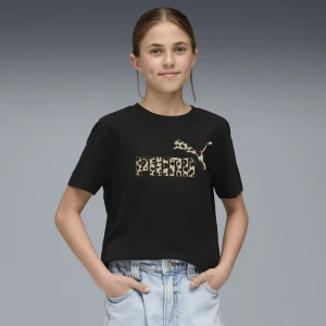 Zdjęcie produktu PUMA Młodzieżowa koszulka Essentials Graphic ze zwierzęcym wzorem, Odzież, Czarny,