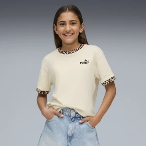 Zdjęcie produktu PUMA Młodzieżowa koszulka Essentials ze zwierzęcym wzorem o luźnym kroju, Odzież, Biały,