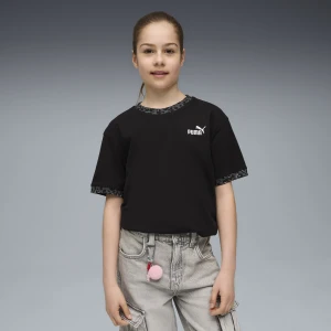 Zdjęcie produktu PUMA Młodzieżowa koszulka Essentials ze zwierzęcym wzorem o luźnym kroju, Odzież, Czarny