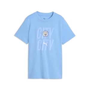 PUMA Młodzieżowa koszulka Manchester City ftblCulture, Odzież, Niebieski,