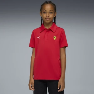 PUMA Młodzieżowa koszulka polo Scuderia Ferrari Sportswear, Odzież, Czerwony,