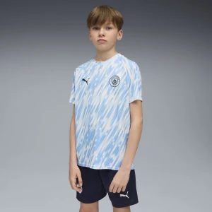 PUMA Młodzieżowa koszulka przedmeczowa Manchester City, Odzież, Niebieski,