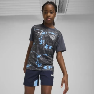 PUMA Młodzieżowa koszulka przedmeczowa Manchester City, Odzież, Szary,