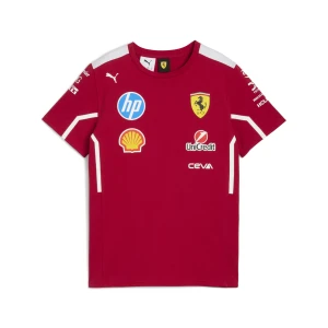 PUMA Młodzieżowa koszulka Scuderia Ferrari HP 2025 Team, Odzież, Czerwony,