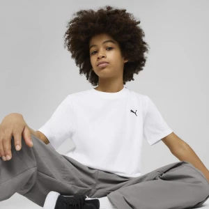 PUMA Młodzieżowa koszulka WARDROBE ESS, Odzież, Biały,