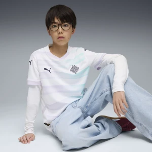 PUMA Młodzieżowa koszulka wyjazdowa reprezentacji Islandii kobiet 2025, Odzież, Biały,