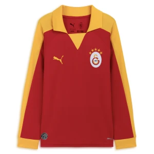 PUMA Młodzieżowa koszulka z długim rękawem Galatasaray SK T7, Odzież, Czerwony,