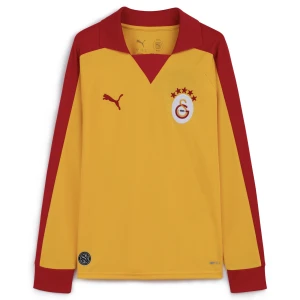 PUMA Młodzieżowa koszulka z długim rękawem Galatasaray SK T7, Odzież, Żółty,