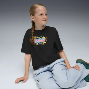 Zdjęcie produktu PUMA Młodzieżowa koszulka z grafiką lamparta, Odzież, Czarny