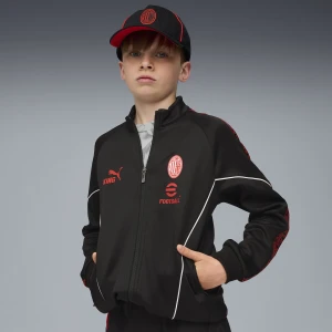 PUMA Młodzieżowa kurtka AC Milan KING Anthem, Odzież, Czarny,