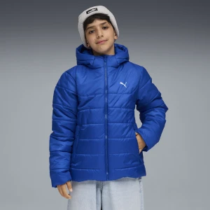 PUMA Młodzieżowa kurtka ocieplana Essentials z kapturem, Odzież, Niebieski,