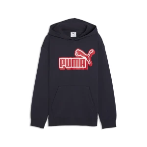 PUMA Młodzieżowa luźna bluza z kapturem Essentials Logo Lab, Akcesoria, Niebieski,
